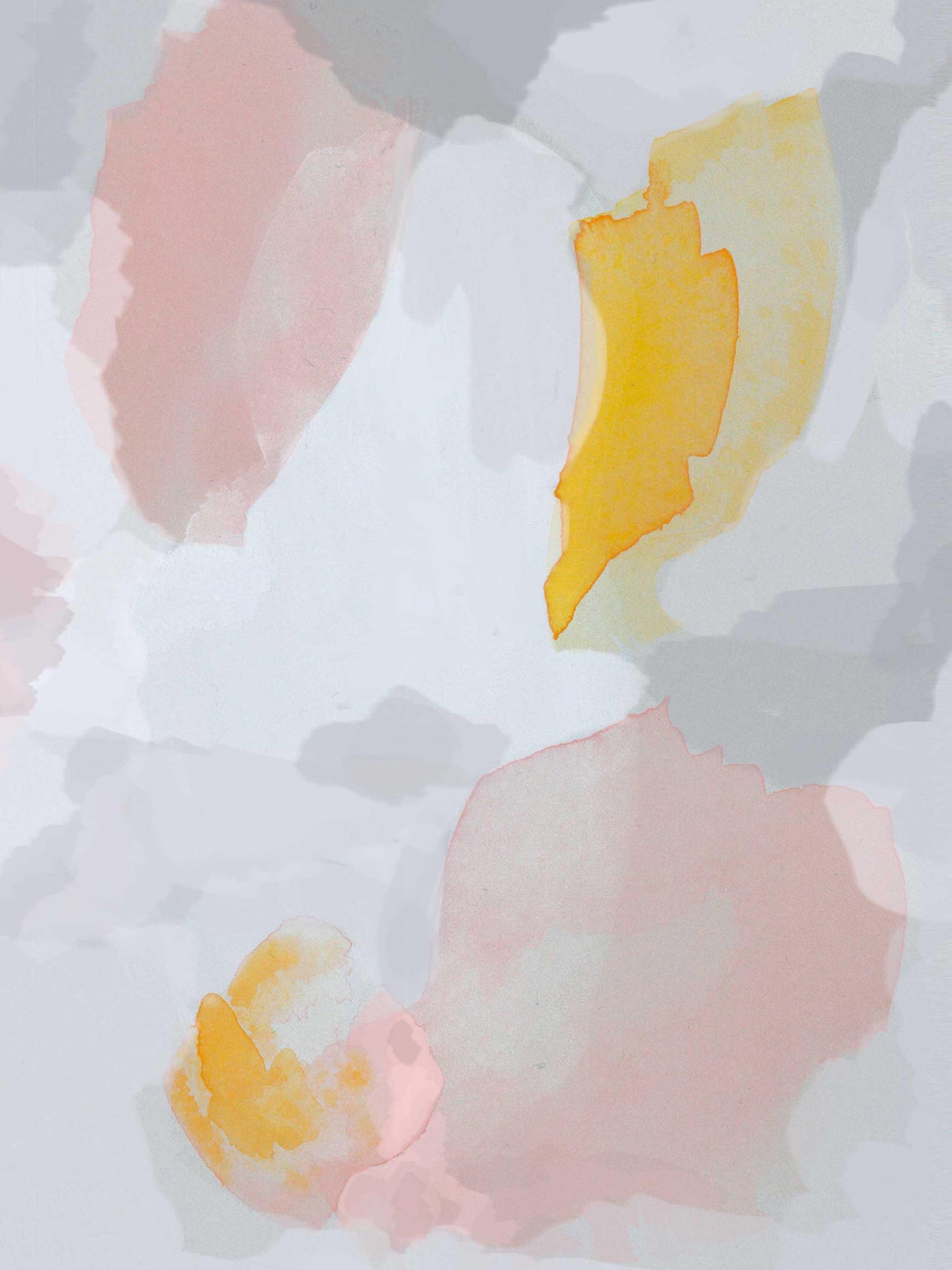 Gray and Pink Modern and Minimal Art Print. - AdriLunaStudio