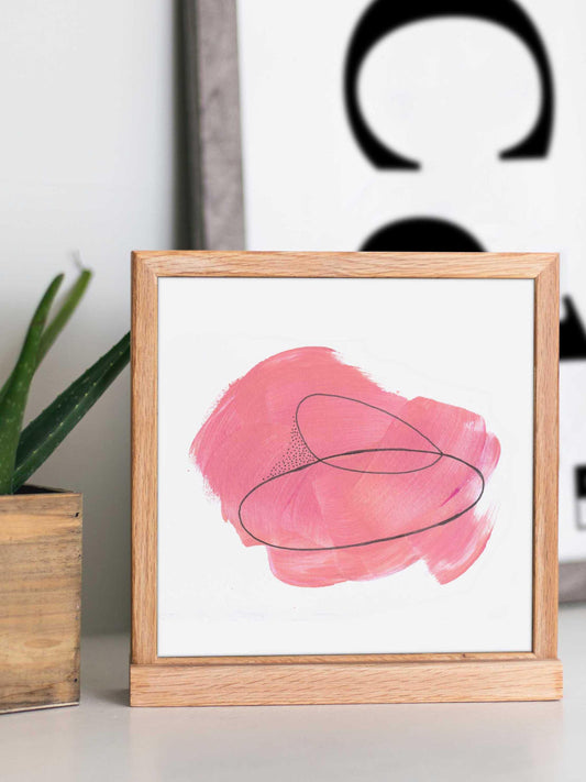Pink Abstract Love Art Print - AdriLunaStudio